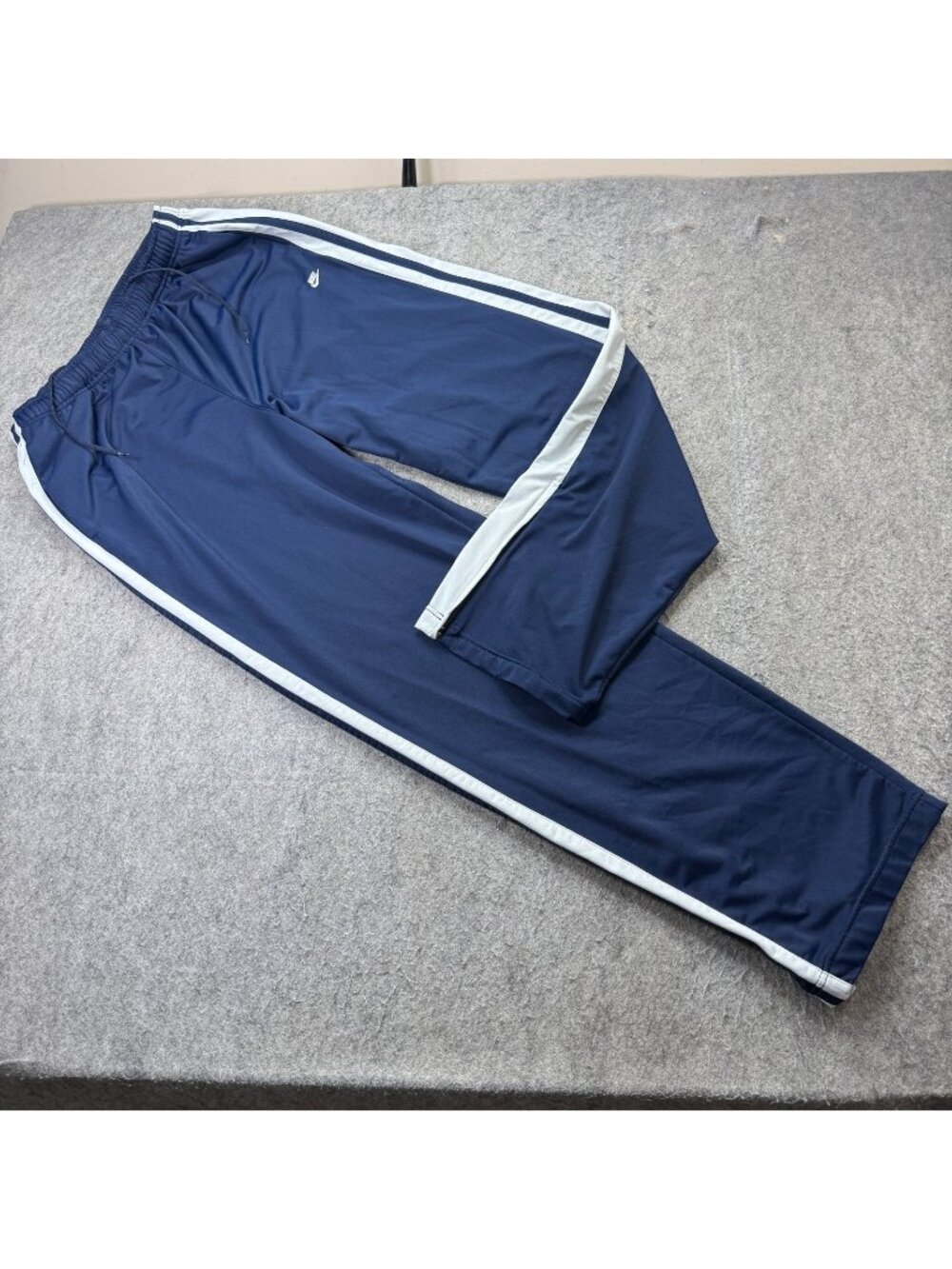 Nike Track Pants Men 3XLT Blue White 36" Ankle Zip 113019 Knit Warmups